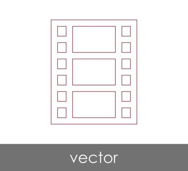 web tasarım ve uygulamalar için film simgesi