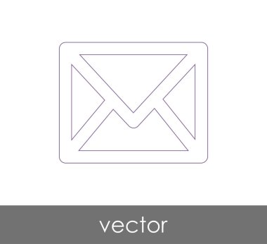 Vektör çizim, zarf simgesi, işareti  
