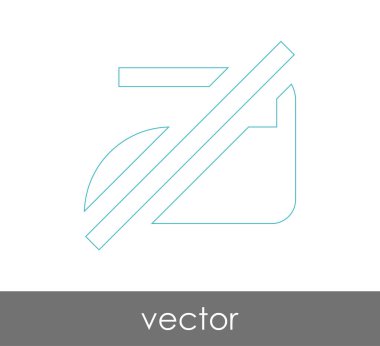 vektör çizim tasarım demir simgesinin