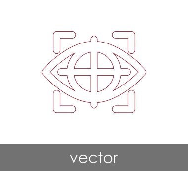 göz grafik simgesini, vektör çizim