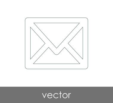 Vektör çizim, zarf simgesi, işareti  