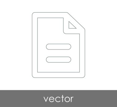 web tasarım ve uygulamalar için belge simgesi