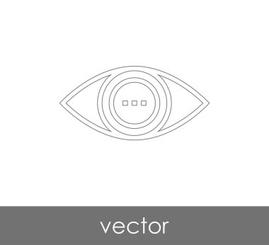 göz grafik simgesini, vektör çizim