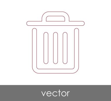 çöp kutusu simgesini
