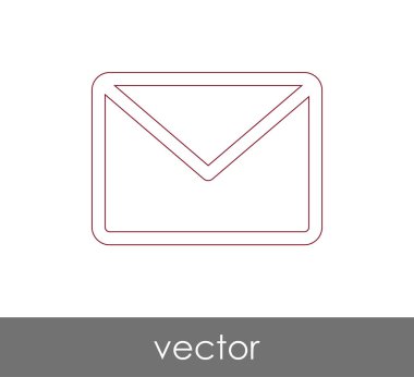 Vektör çizim, zarf simgesi, işareti  