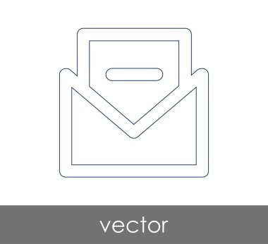 Vektör çizim, zarf simgesi, işareti  