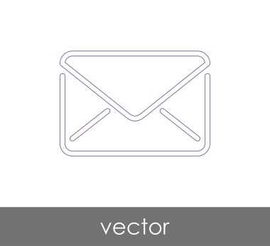 Vektör çizim, zarf simgesi, işareti  