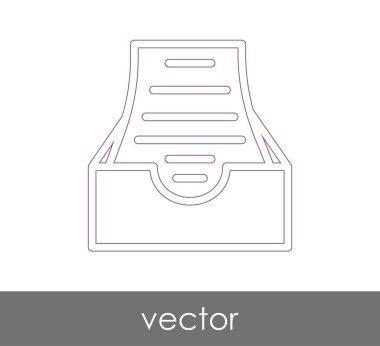 vektör çizim tasarım Arşiv simgesinin