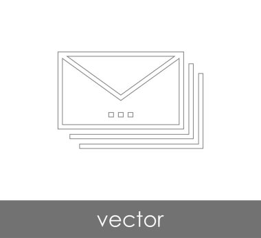 Vektör çizim, zarf simgesi, işareti  