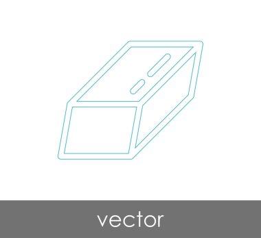 Silgi Kırtasiye Simge, vektör çizim