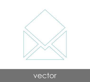 Vektör çizim, zarf simgesi, işareti  