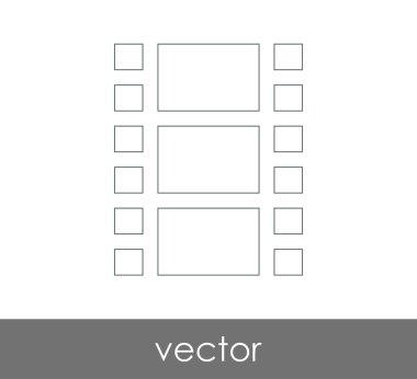 web tasarım ve uygulamalar için film simgesi