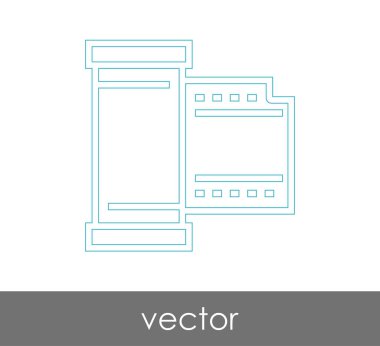 web tasarım ve uygulamalar için film simgesi