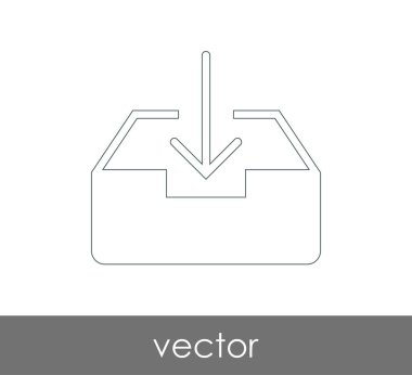 vektör çizim tasarım Arşiv simgesinin