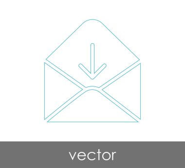 Vektör çizim, zarf simgesi, işareti  