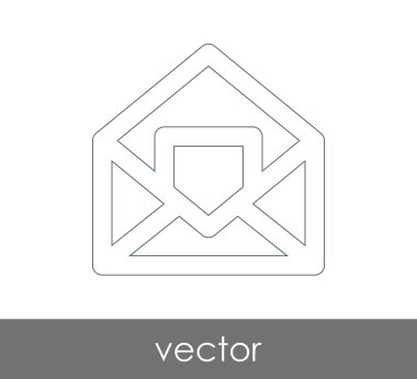 Vektör çizim, zarf simgesi, işareti  