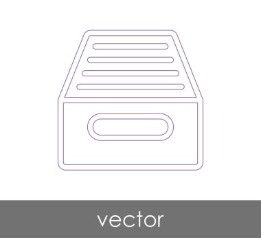 vektör çizim tasarım Arşiv simgesinin