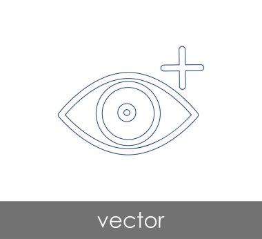 göz grafik simgesini, vektör çizim