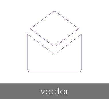 Vektör çizim, zarf simgesi, işareti  
