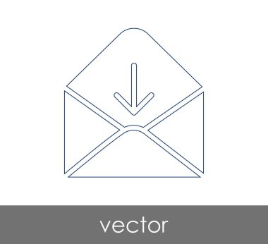Vektör çizim, zarf simgesi, işareti  