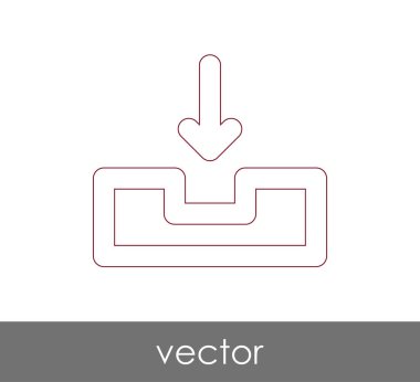 vektör çizim tasarım Arşiv simgesinin