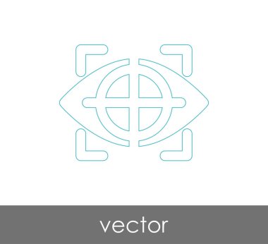 göz grafik simgesini, vektör çizim