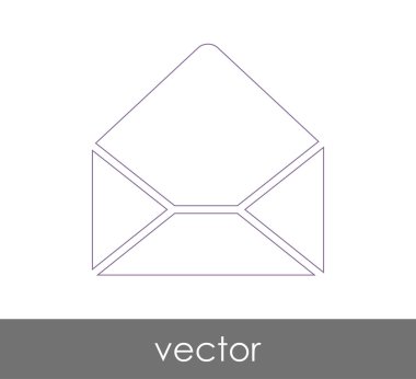 Vektör çizim, zarf simgesi, işareti  