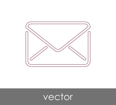Vektör çizim, zarf simgesi, işareti  