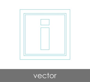 vektör çizim tasarım bilgi işareti simgesi