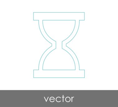 Kum saati simgesi illüstrasyon 