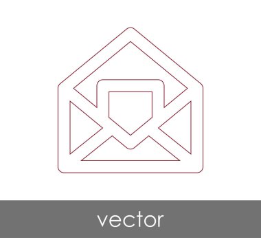 Vektör çizim, zarf simgesi, işareti  