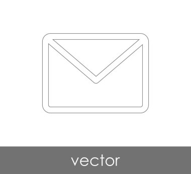 Vektör çizim, zarf simgesi, işareti  