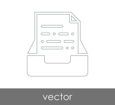 vektör çizim tasarım Arşiv simgesinin