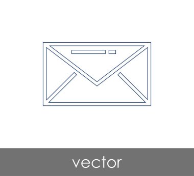 Vektör çizim, zarf simgesi, işareti  