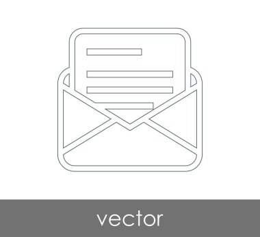 Vektör çizim, zarf simgesi, işareti  