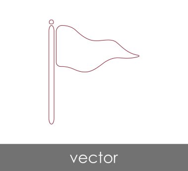 web tasarım ve uygulamalar için bayrak simgesi