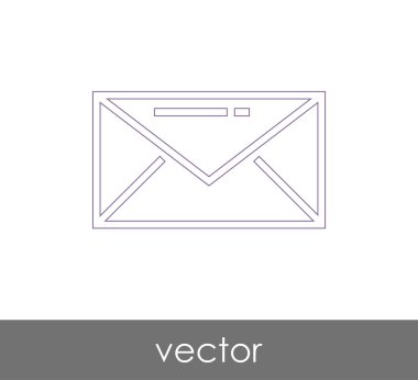 Vektör çizim, zarf simgesi, işareti  