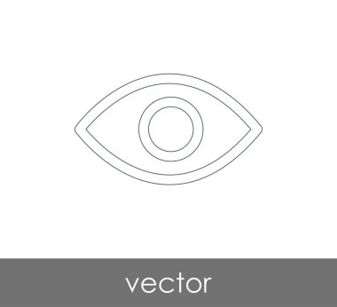 göz grafik simgesini, vektör çizim