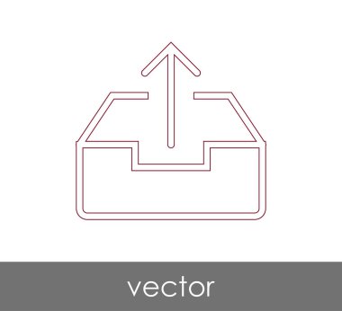 vektör çizim tasarım Arşiv simgesinin