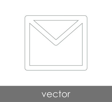 Vektör çizim, zarf simgesi, işareti  