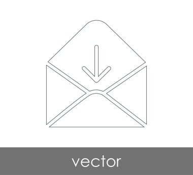 Vektör çizim, zarf simgesi, işareti  