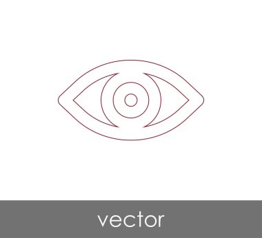 göz grafik simgesini, vektör çizim