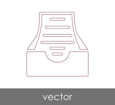 vektör çizim tasarım Arşiv simgesinin