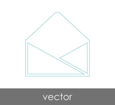 Vektör çizim, zarf simgesi, işareti  