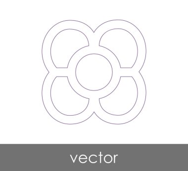 web tasarım ve uygulamalar için çiçek simgesi