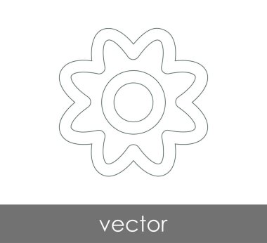 web tasarım ve uygulamalar için çiçek simgesi