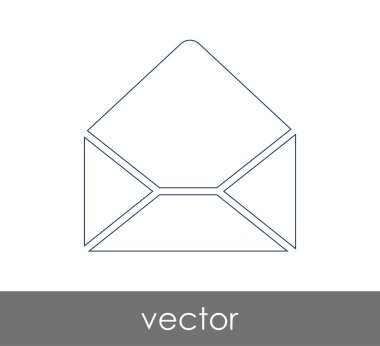 Vektör çizim, zarf simgesi, işareti  