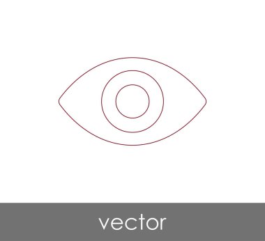 göz grafik simgesini, vektör çizim