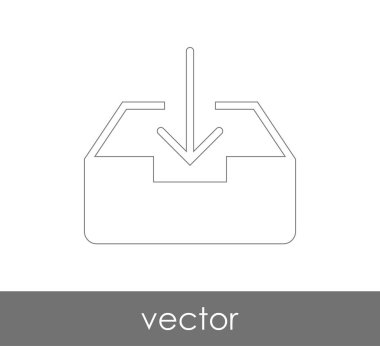vektör çizim tasarım Arşiv simgesinin