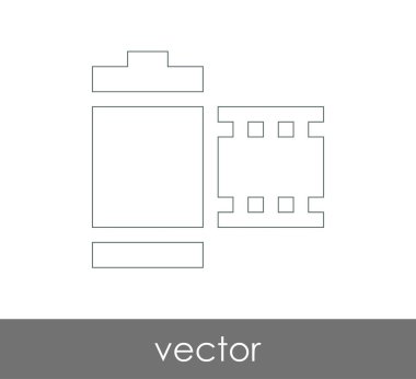 web tasarım ve uygulamalar için film simgesi